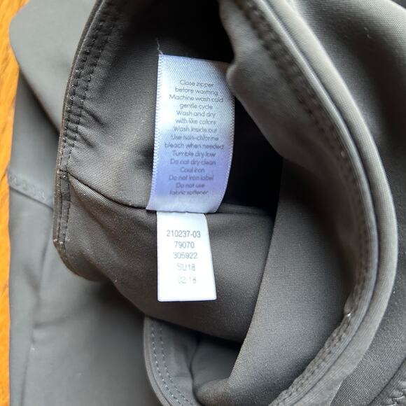 Athleta Stellar Pants Trousers Leggings Gray Green Crop Zip Pockets Size M - Picture 7 of 13